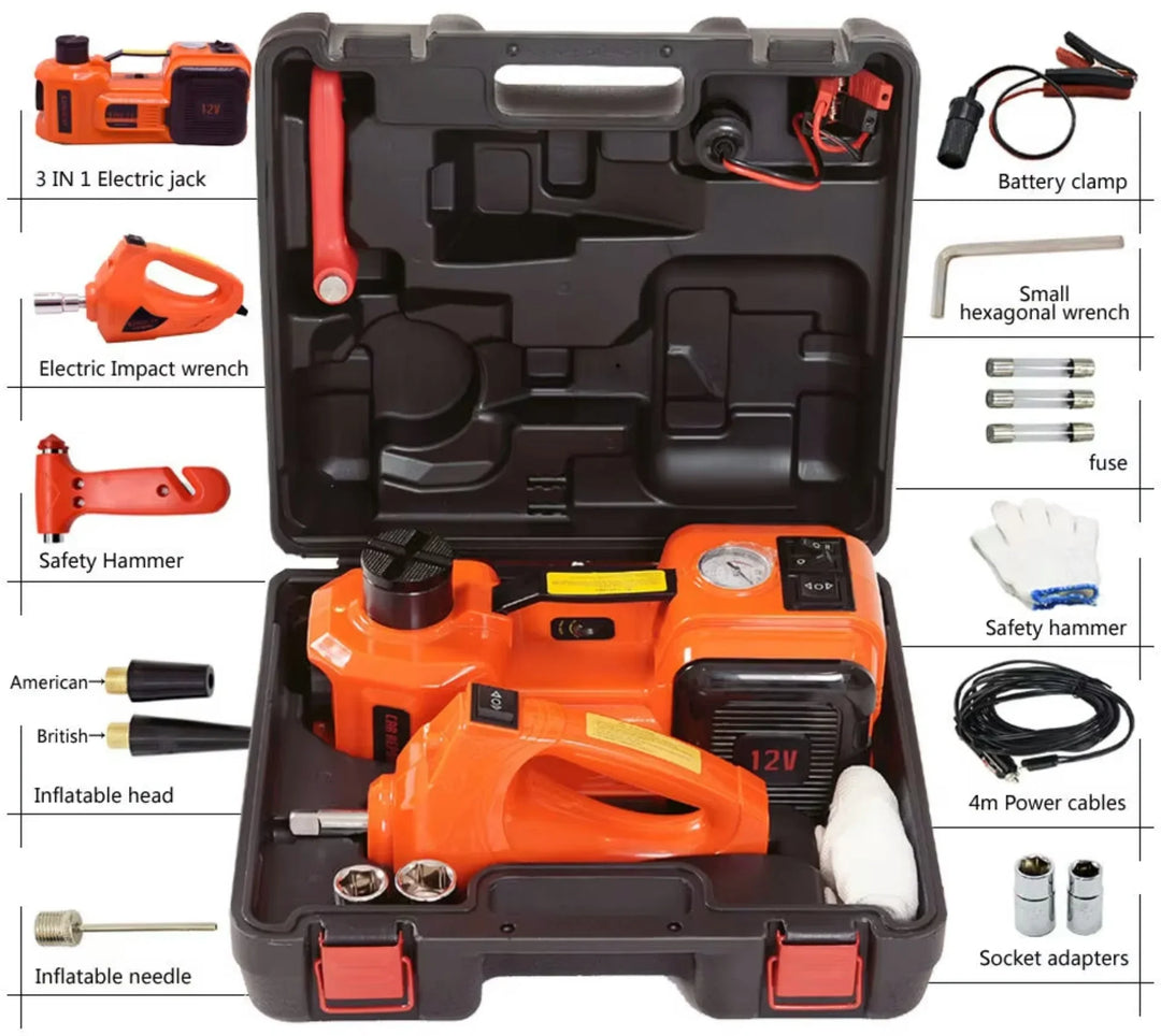 Real-life use scenario with user operating tools roadside