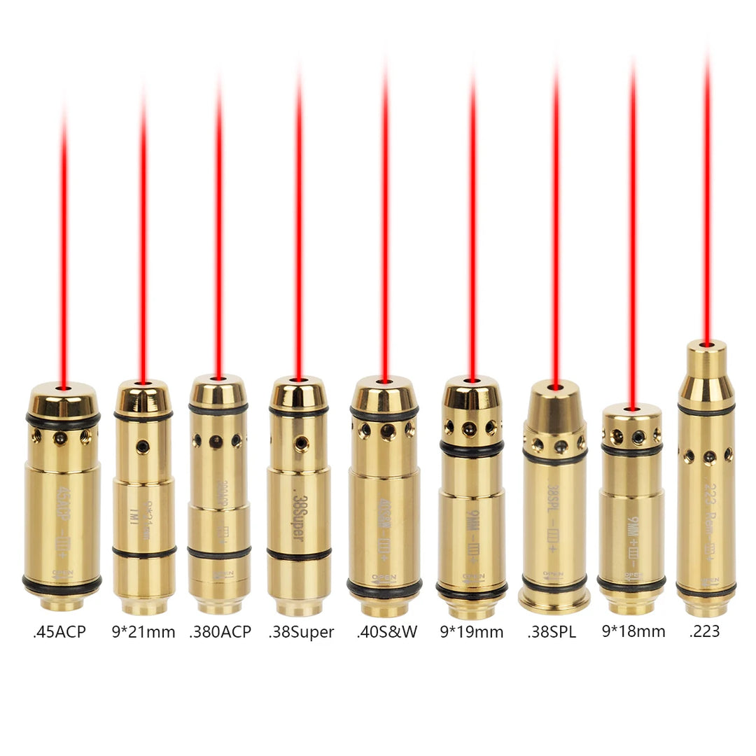 SmartGearPros Tactical 9mm/7.62x39 Training Laser Bullet - Dry Fire Bore Sight Snap Cap
