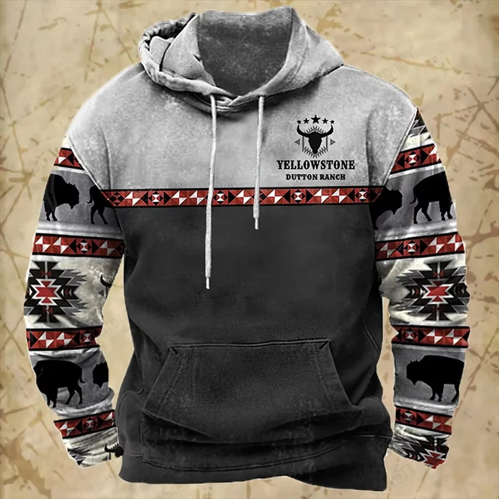 SmartGearPros 3D Print Hoodie – Fashionable Long Sleeve Sweatshirt for Men & Women, Vintage Streetwear Style