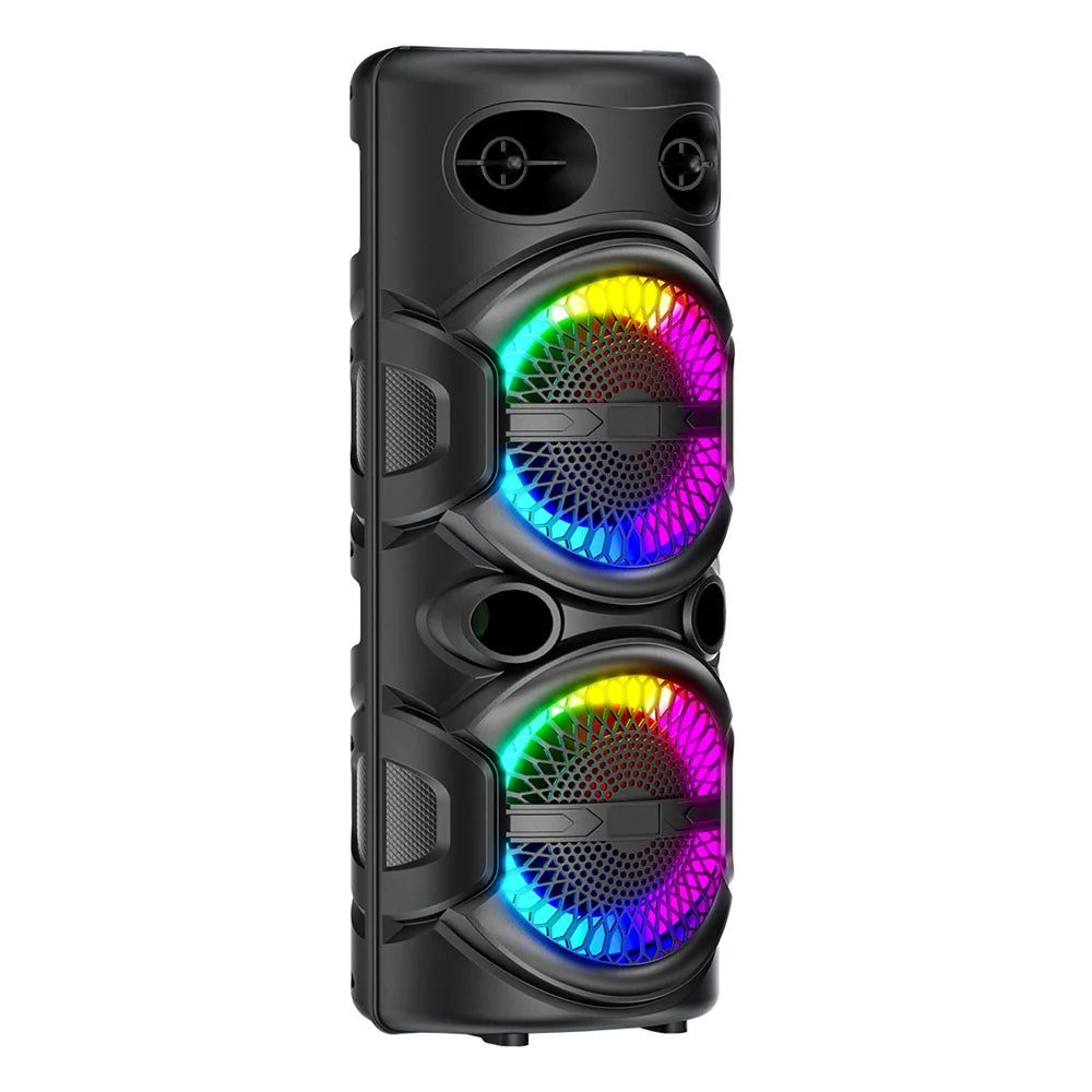 SmartGearPros 3000W Bluetooth Speaker – Portable Subwoofer Boombox with Deep Bass, LED Lights & Mic Support