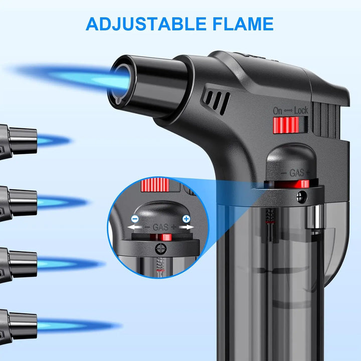 SmartGearPros Torch Lighter - Refillable Jet Flame Butane Lighter