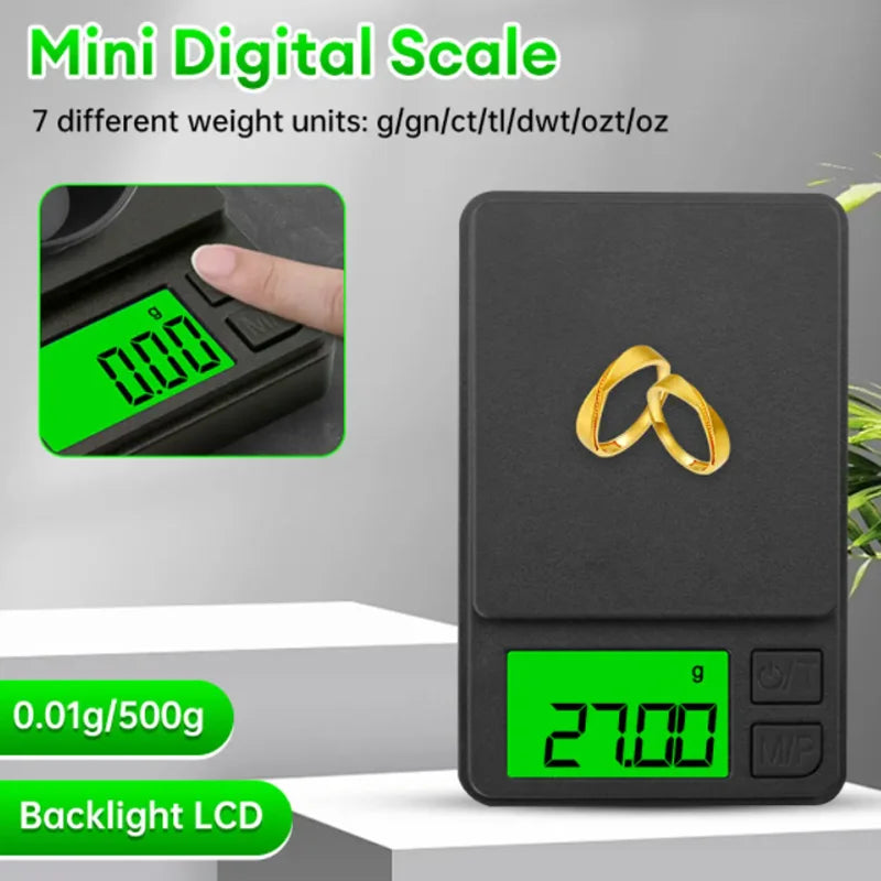 SmartGearPros Precision Pocket Scale – 1000g X 0.1g Digital Gram Scale for Accurate Weighing