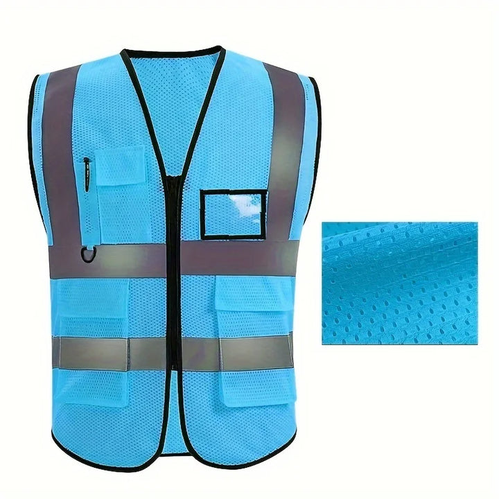 SmartGearPros High-Vis Safety Vest – Multi-Pocket Reflective Gear for Construction & Road Work