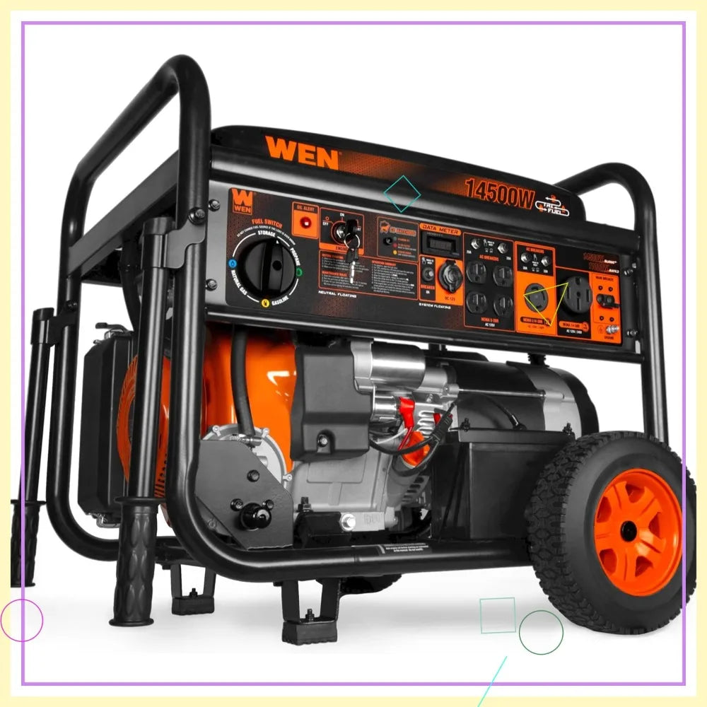 WEN portable generator with visible branding on a white background