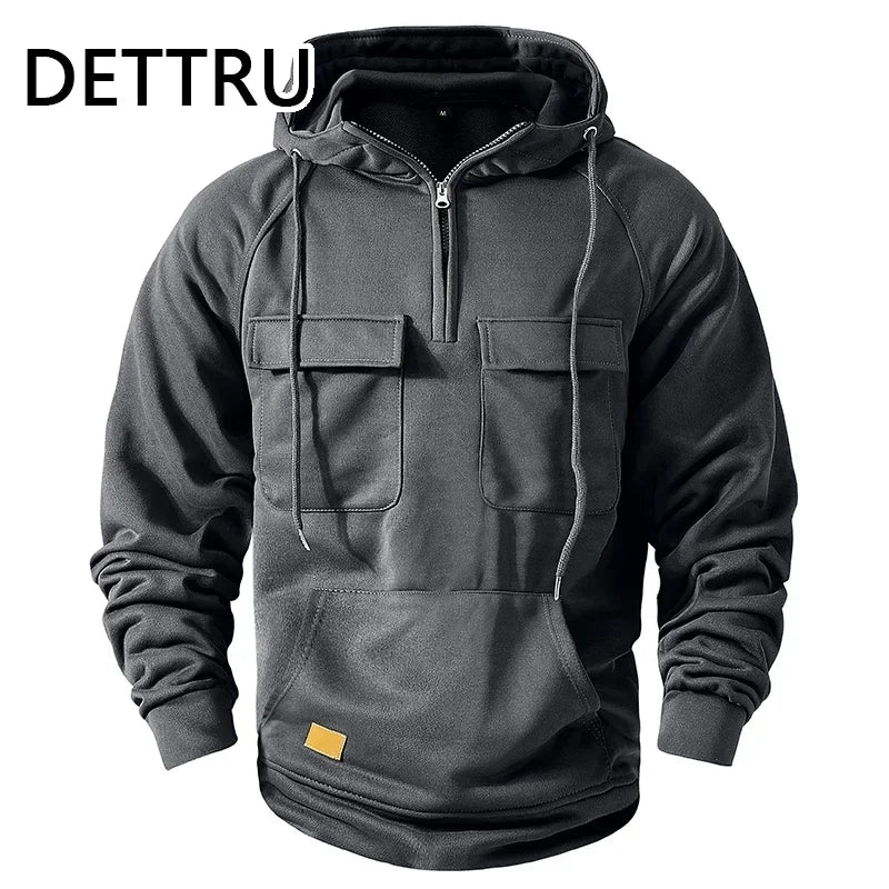 Back view of the hoodie with clean seam lines