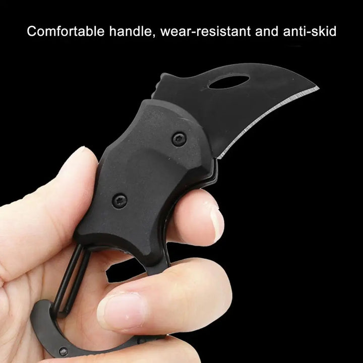 SmartGearPros Small Carabiner Folding Knife – Multi-Function Pocket Knife for Camping & Everyday Carry