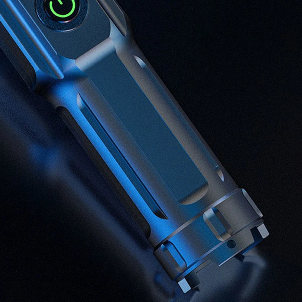 UV flashlight highlighting counterfeit currency details