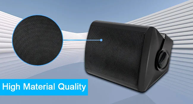 SmartGearPros Waterproof Wall-Mount Speakers – 5.25" Dual Bluetooth Outdoor/Indoor Pair, 300W with Mounting Brackets