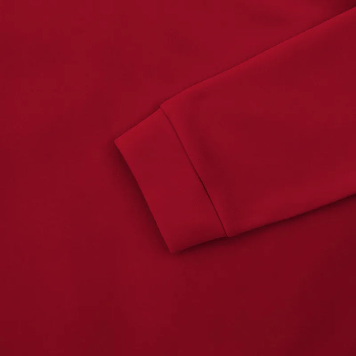 Men's Heavy Fleece Sweater - Half-Zip Stand Collar Pullover