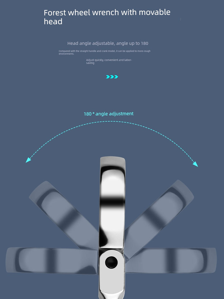 SmartGearPros Short Handle Fast Ratchet Wrench – Dual-Purpose, Labor-Saving, Offset Spanner (10-13mm)