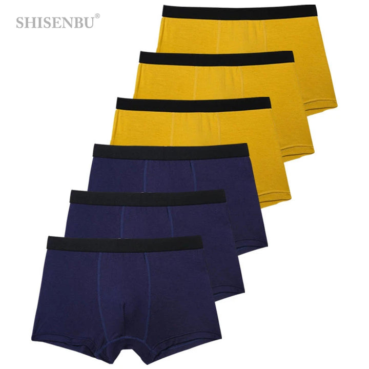 SmartGearPros BambooFlex Boxer Set - 6-Pack Ultra-Soft Breathable Underwear