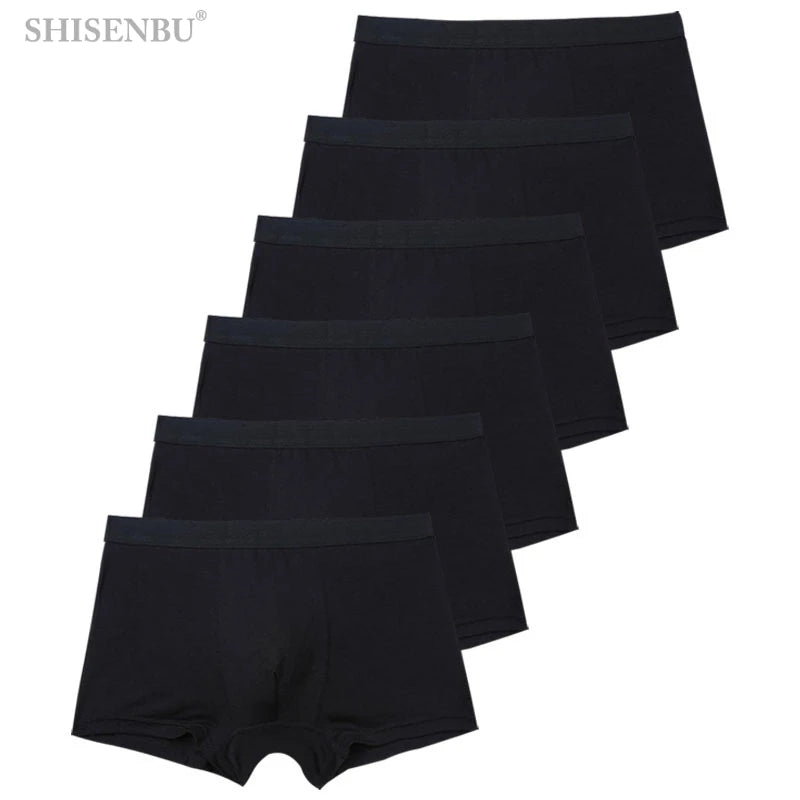 SmartGearPros BambooFlex Boxer Set - 6-Pack Ultra-Soft Breathable Underwear