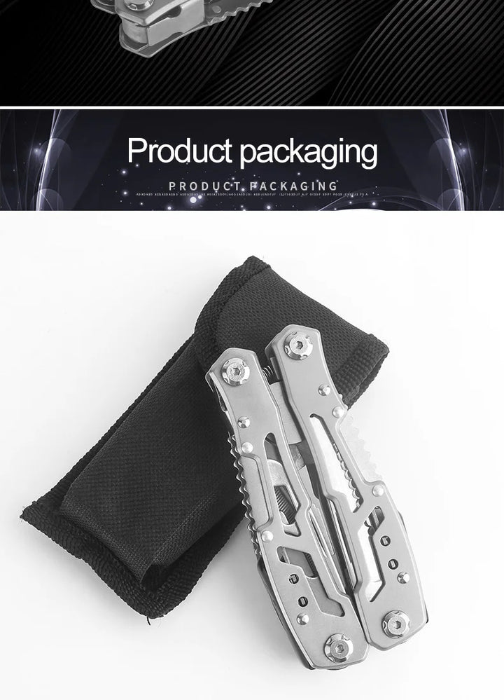 SmartGearPros Folding Multi-Tool – Pliers, Knife, Screwdriver & More in Pocket-Size Stainless Steel Kit