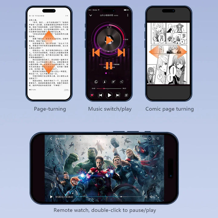 SmartGearPros Scrolling Ring Remote – Wireless Clicker & Camera Shutter for Presentations & Content Creation