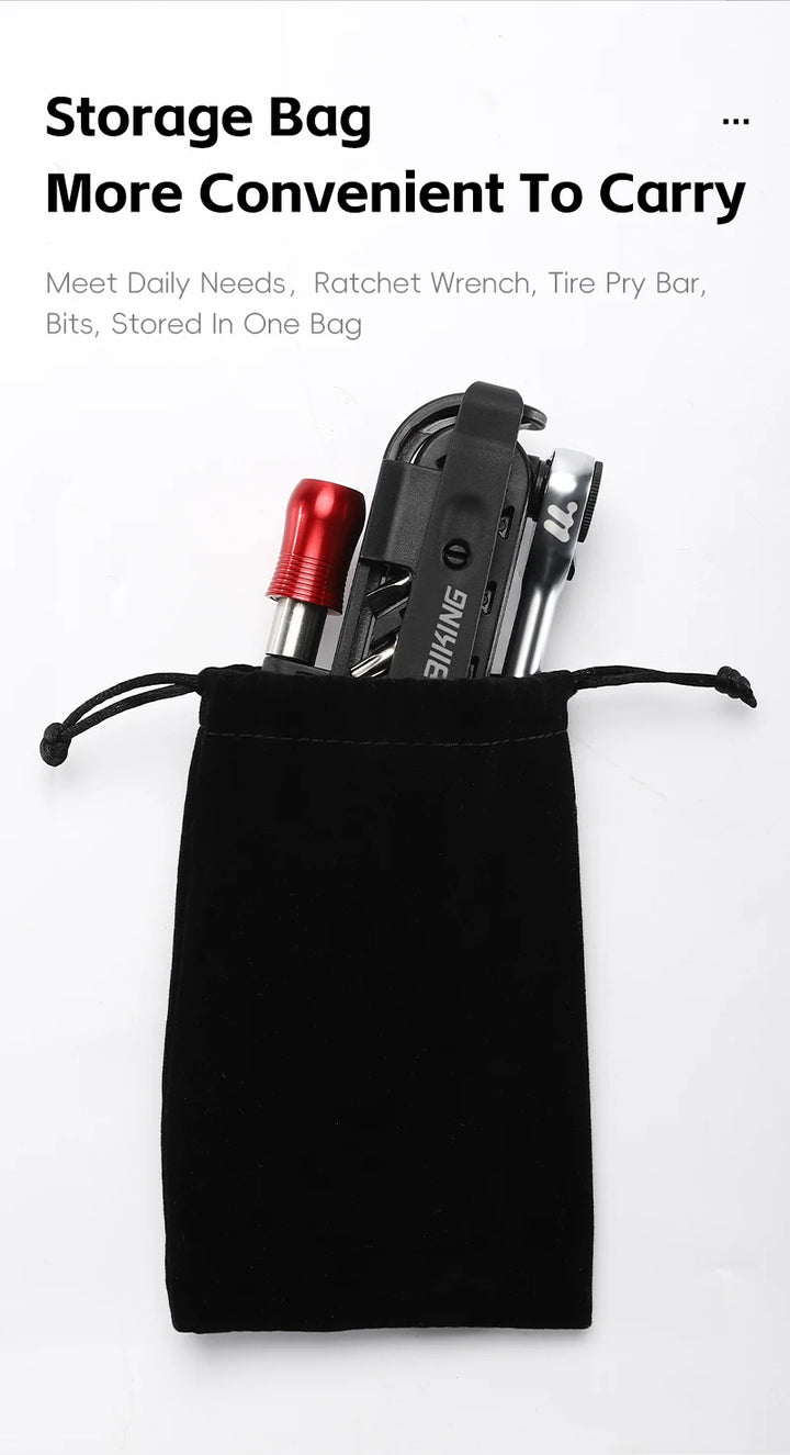 Multifunctional ratchet tool kit image angle 16