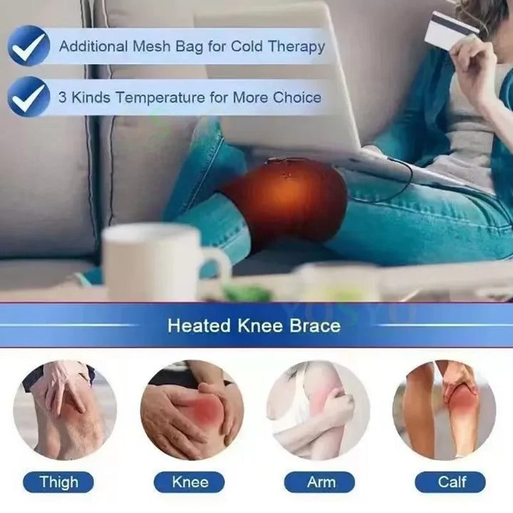 SmartGearPros Electric Heated Knee Pad – Pain Relief & Joint Support for Arthritis & Injury Recovery
