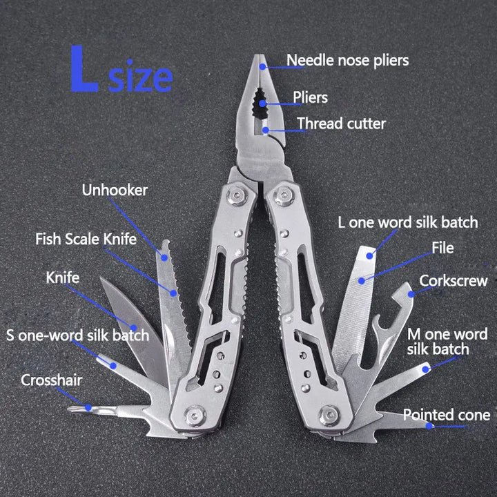 SmartGearPros Folding Multi-Tool – Pliers, Knife, Screwdriver & More in Pocket-Size Stainless Steel Kit