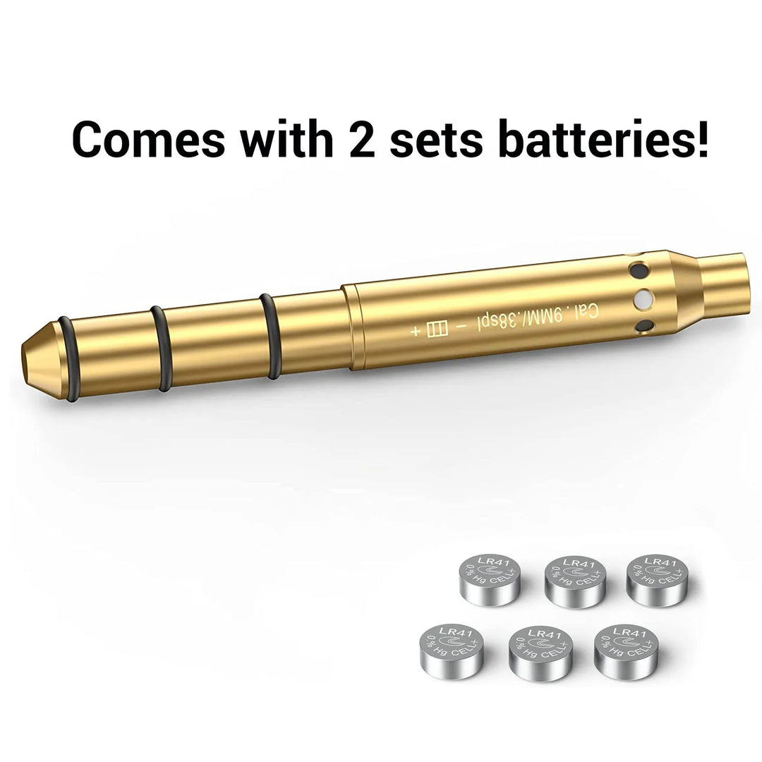 Laser Bore Sight – Red Dot Cartridge Boresighter for Multiple Calibers