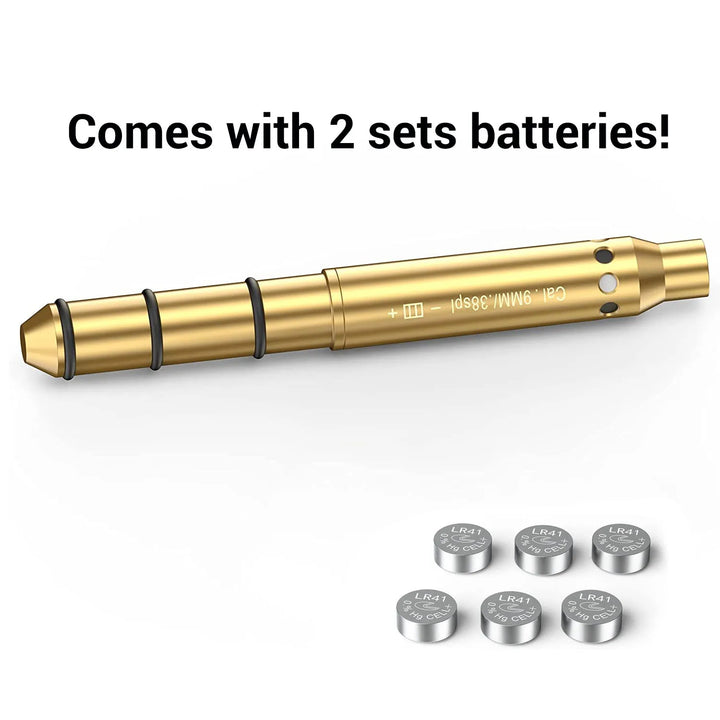 Laser Bore Sight – Red Dot Cartridge Boresighter for Multiple Calibers