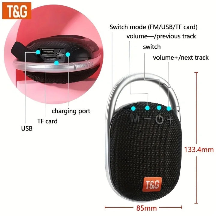 SmartGearPros TG321 Bluetooth Speaker – Portable Mini Wireless Speaker with Bold Sound & Modern Style