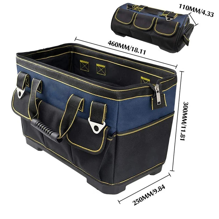 SmartGearPros 23-inch Heavy-Duty Tool Bag – Waterproof, Large Capacity, Multi-Pocket Organizer