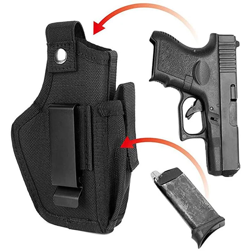 SmartGearPros Outdoor Tactical Gun Holster with Bullet Clip - Universal IWB/OWB Pistol Bag