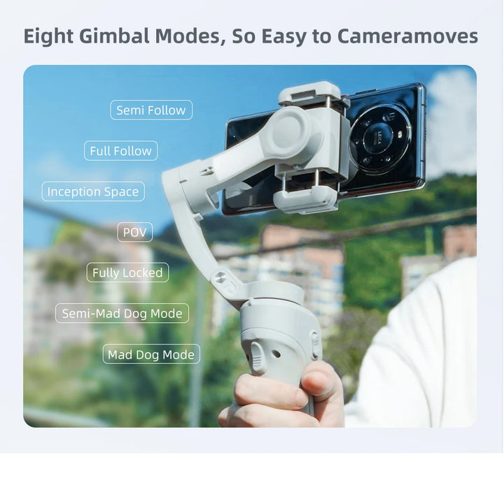 SmartGearPros 3-Axis Smartphone Gimbal – TOKQI M01 Handheld Stabilizer with Anti-Shake Tech & Add-On Options