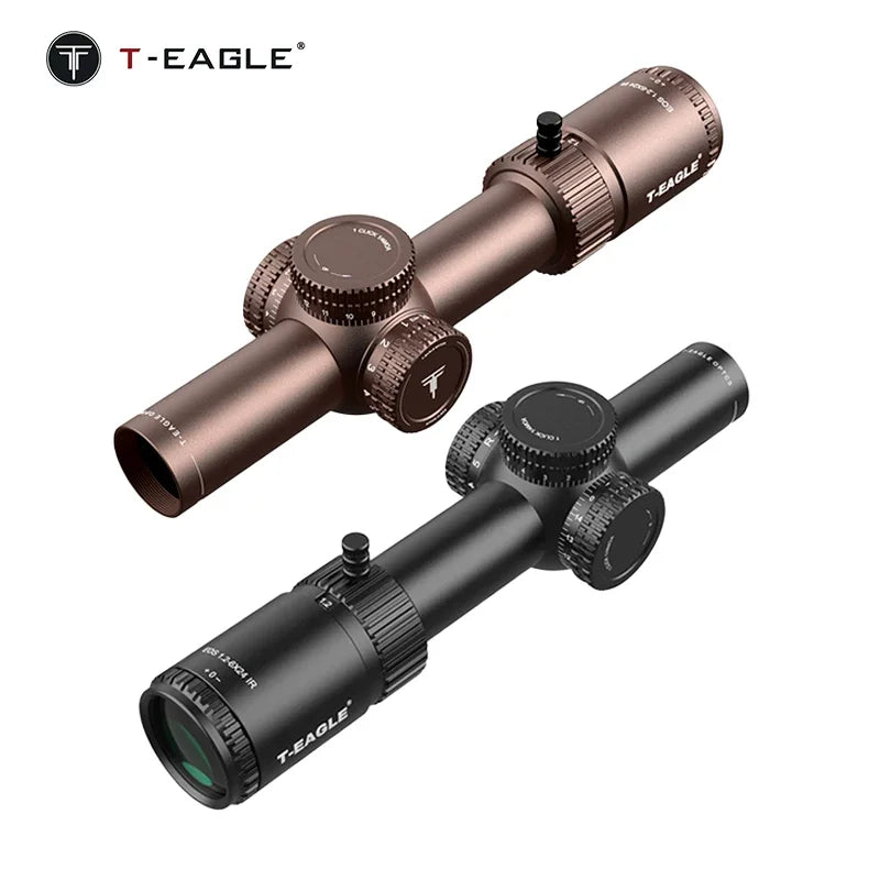 SmartGearPros T-EAGLE EOS 1.2-6 X24 IR Tactical LPVO Riflescope - Hunting Optical Collimator Air Gun