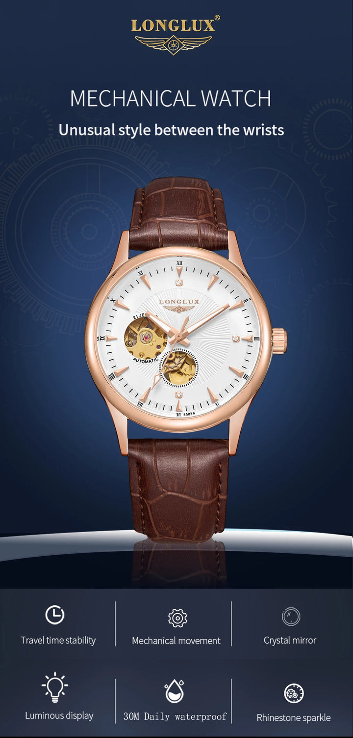 Watch presented in luxury gift box with cushion insert