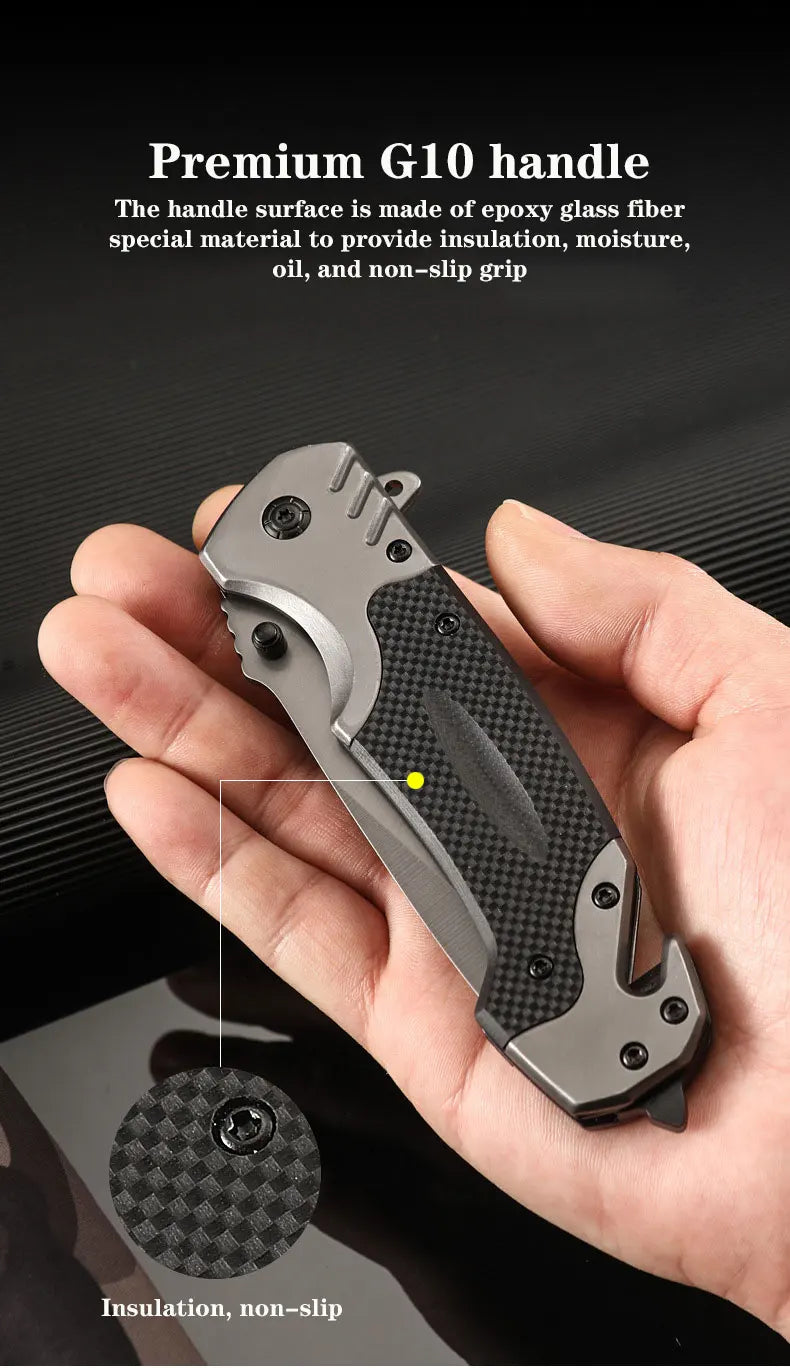 Tactical Folding Knife – Stainless Steel Survival & Camping Blade