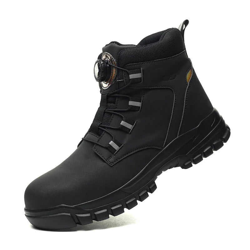 SmartGearPros Indestructible Steel-Toe Boots – Waterproof Safety Footwear for Rugged Work & Weather