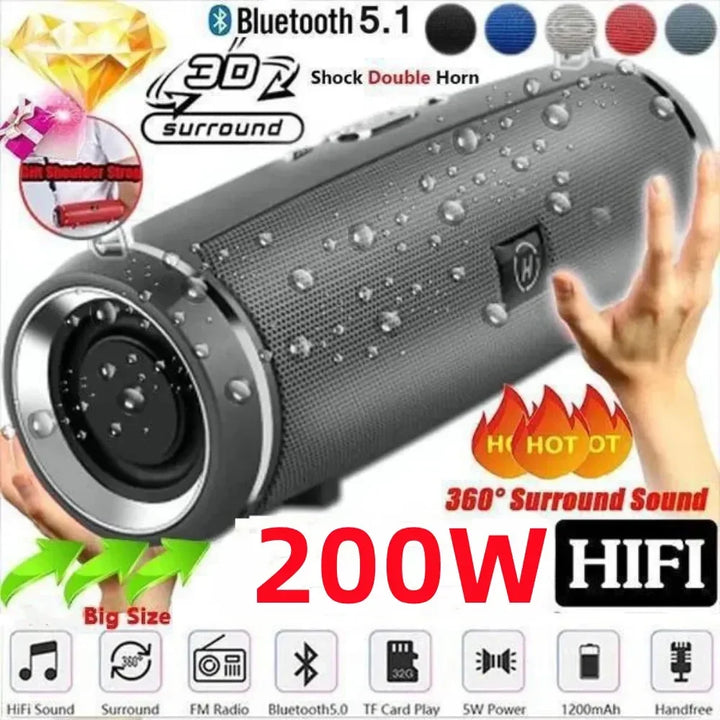 SmartGearPros Mini Bluetooth Speaker – Portable IPX7 Waterproof Wireless Sound with Punchy Bass