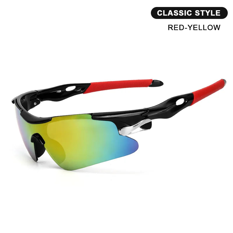 Riderace Sports Men Sunglasses Road Bicycle Glasses Mountain Cycling Riding Protection Goggles Eyewear Mtb Bike Sun Glasses product image showing features or usage