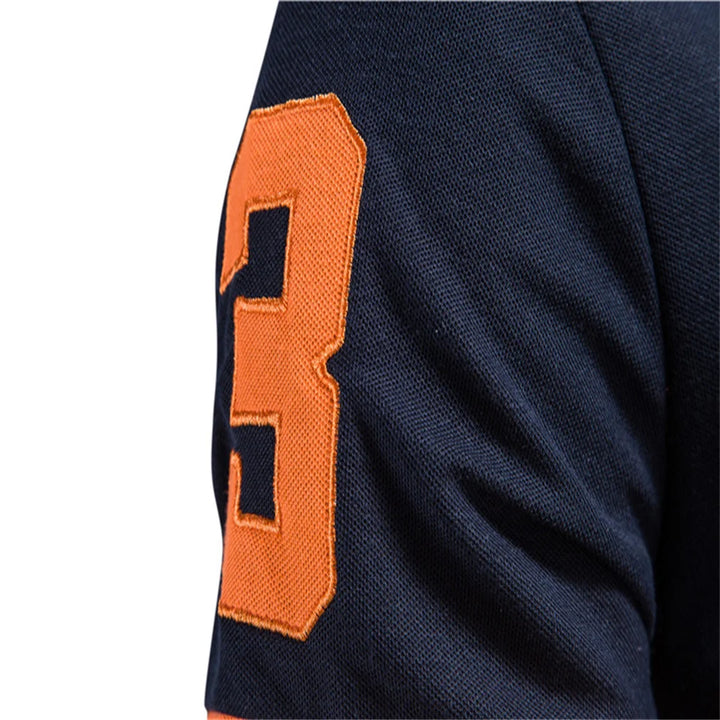 SmartGearPros WildStride Polo – Embroidered Giraffe, Bold Color Blocks & Cool Comfort