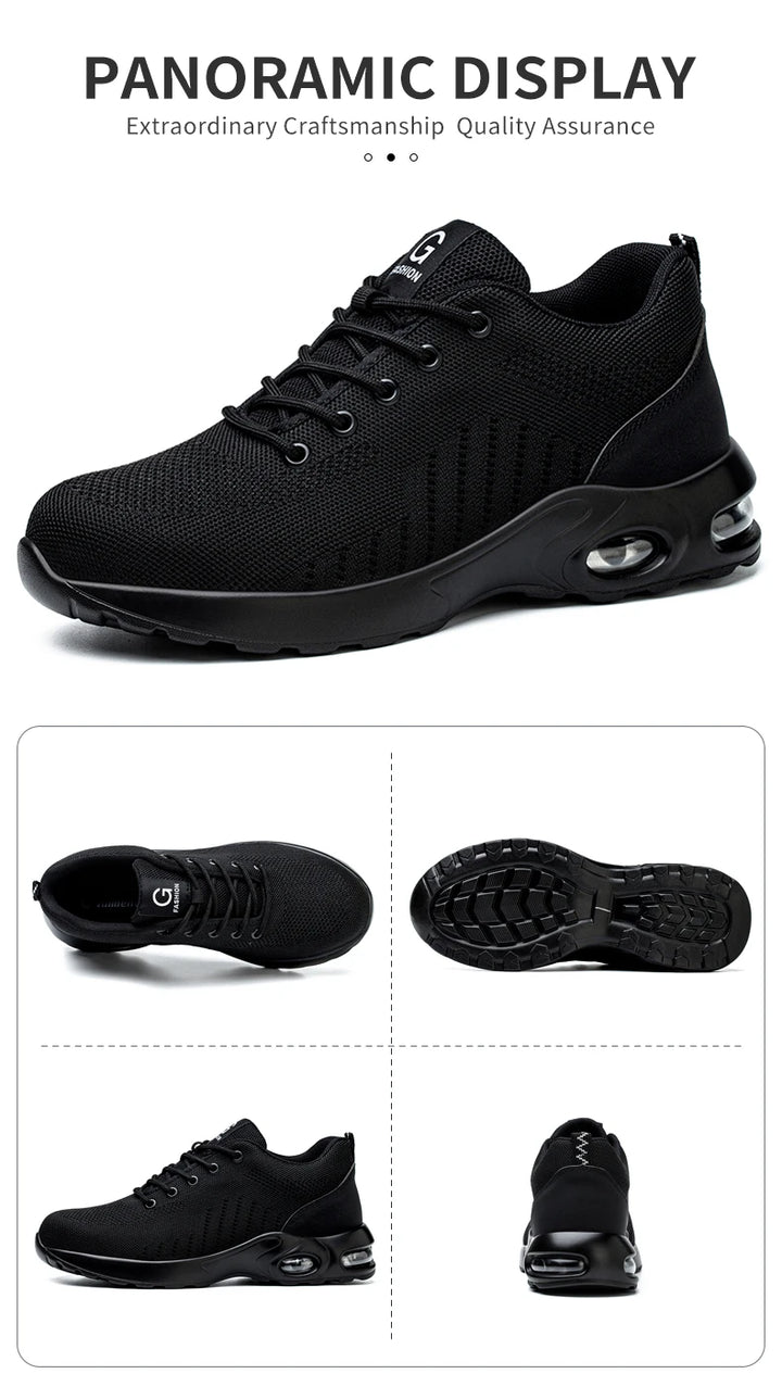 TANRDON Steel Toe Safety Boots – Indestructible Work Sneakers for Men