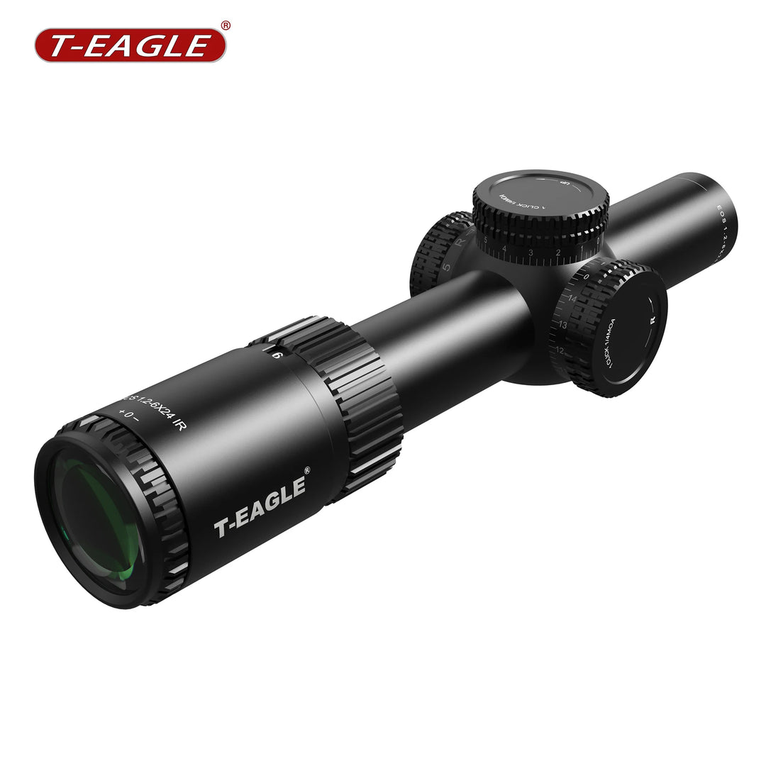 SmartGearPros T-EAGLE EOS 1.2-6 X24 IR Tactical LPVO Riflescope - Hunting Optical Collimator Air Gun