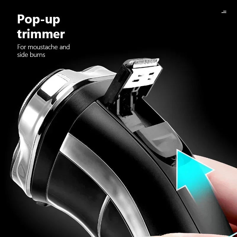 SmartGearPros Waterproof Electric Shaver – Fast Charging, Rechargeable Beard Trimmer & Shaving Machine