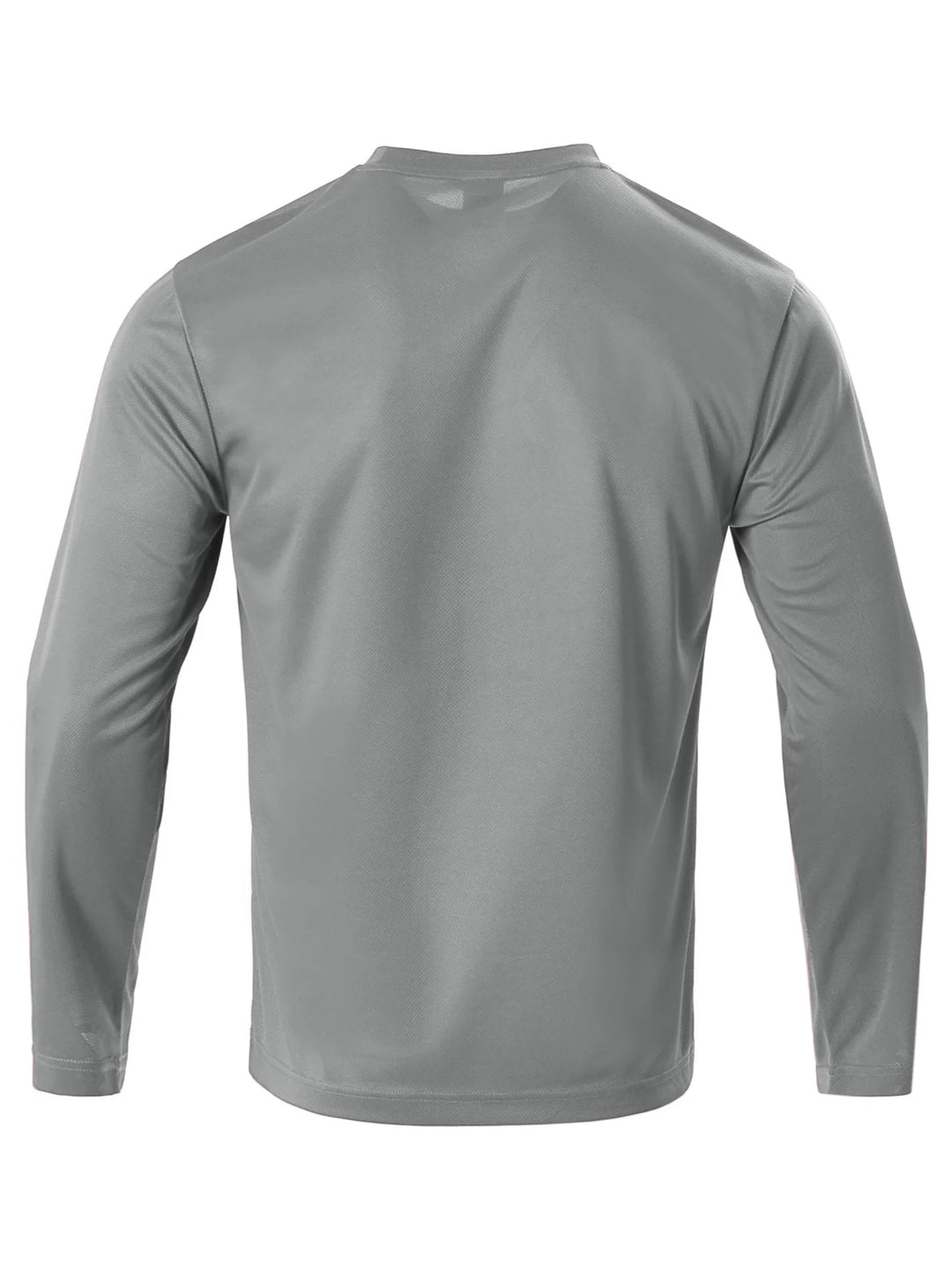 Gray long-sleeve shirt on a white background