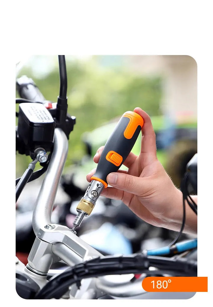 Ratchet wrench with extended arm for better leverage