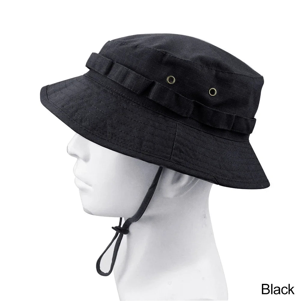 SmartGearPros Camouflage Boonie Hat - Bucket Hat Unisex Polyester for Outdoor Hunting Hiking Fishing Climbing Summer