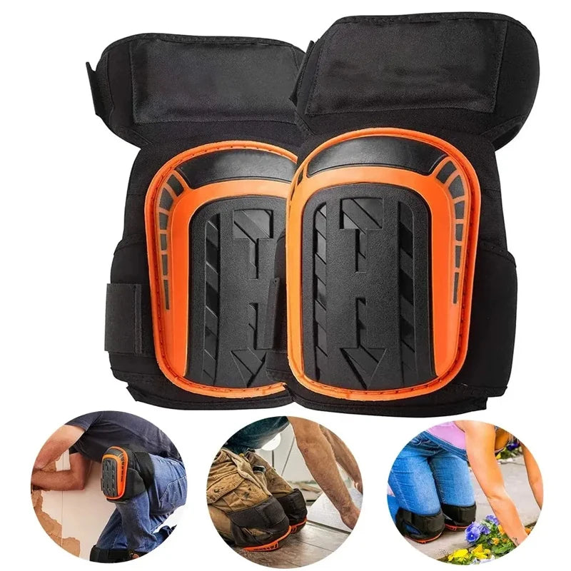 Professional Heavy Duty Eva Foam Padding Knee Pads With Comfortable Gel Cushion And Adjustable Straps For Working Gardning product image showing features or usage