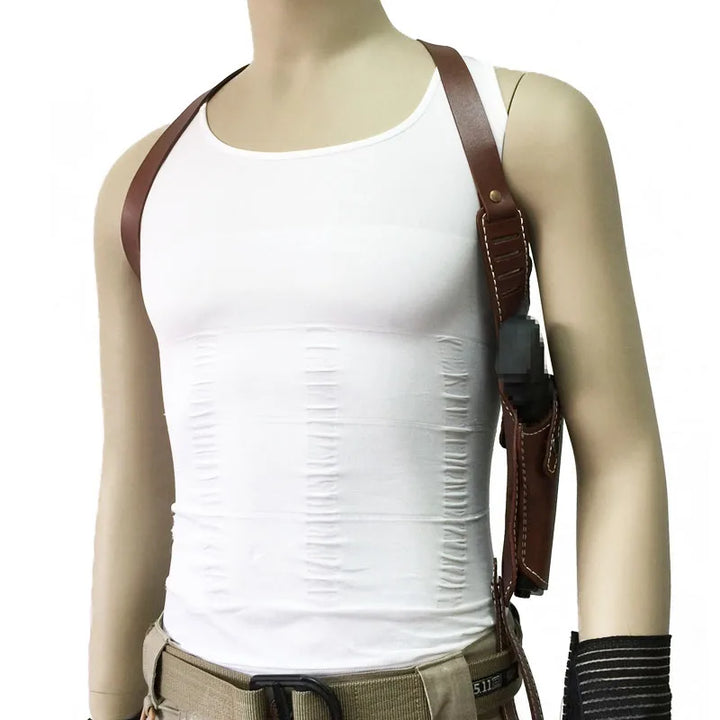 Tactical Leather Shoulder Holster – Concealed Underarm Carry System