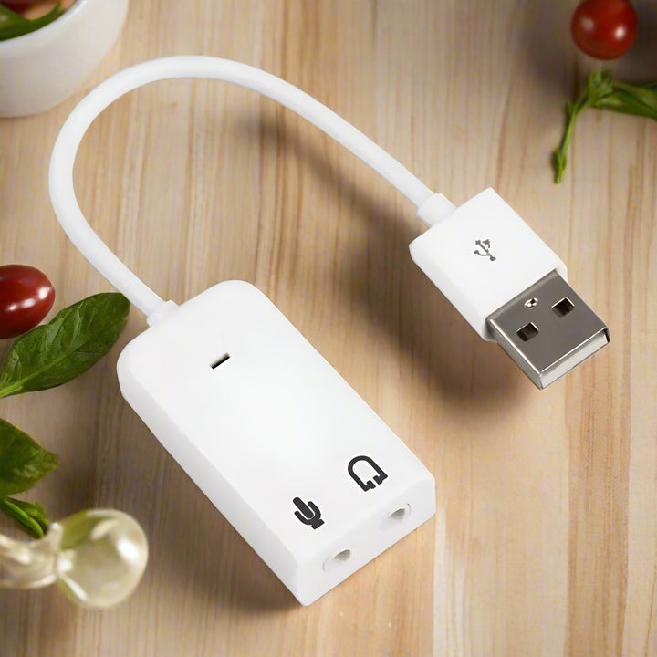 SmartGearPros USB Audio Adapter – External Sound Card with 3.5mm Jack 🎧🔊
