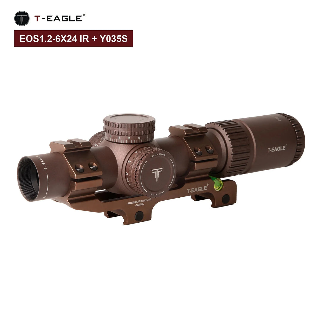 SmartGearPros T-EAGLE EOS 1.2-6 X24 IR Tactical LPVO Riflescope - Hunting Optical Collimator Air Gun