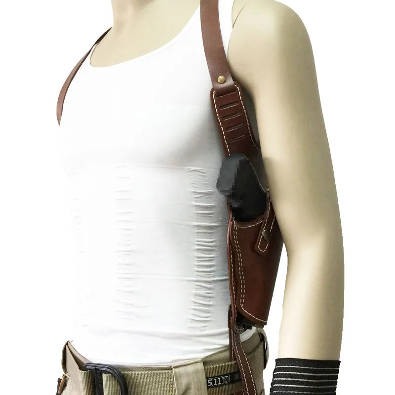 Tactical Leather Shoulder Holster – Concealed Underarm Carry System