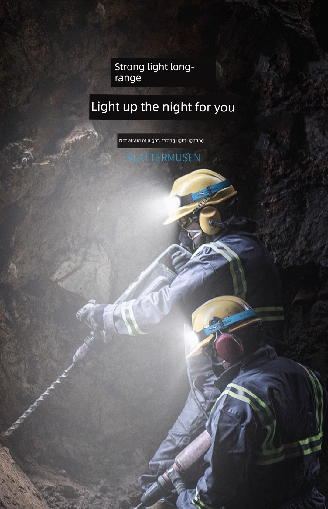 SmartGearPros Ultra-Light Sensor Headlamp – Strong LED Work Helmet Light for Outdoor & Night Work