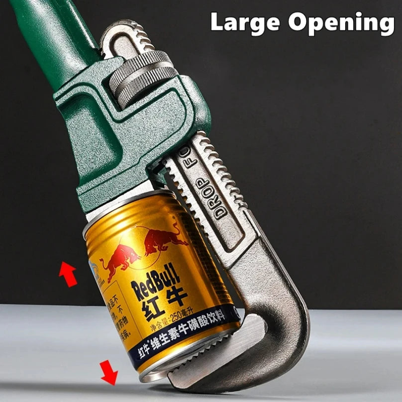 SmartGearPros Carbon Steel Pipe Wrench - 10/12/14/18 Inch Heavy Duty Universal Adjustable Plumbing Hand Wrench Industrial