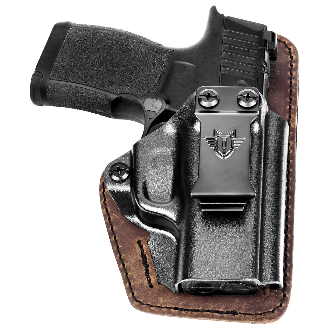 SmartGearPros 2026 Concealed Carry IWB Holster - Kydex Leather Quick Draw Pistol Holder