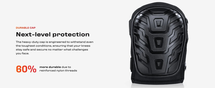 Professional Heavy Duty Eva Foam Padding Knee Pads With Comfortable Gel Cushion And Adjustable Straps For Working Gardning product image showing features or usage