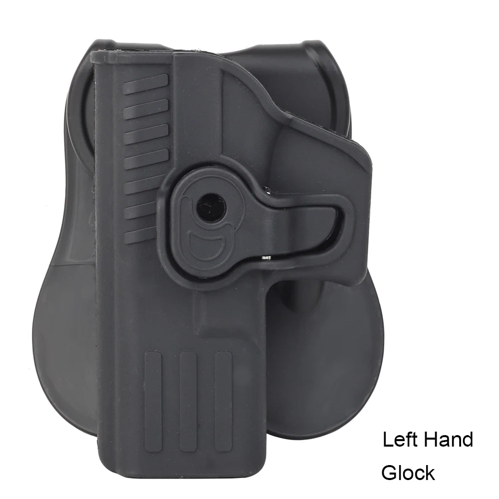 SmartGearPros Tactical Gun Holster for Glock 17/19 - Quick Locking Belt Pistol Holster